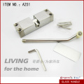 Sprung arm door closer